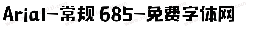 Arial-常规 685字体转换